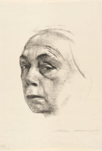 Käthe Kollwitz, Selbstbildnis, 1924, Städtische Museen Freiburg, Foto: Axel Killian